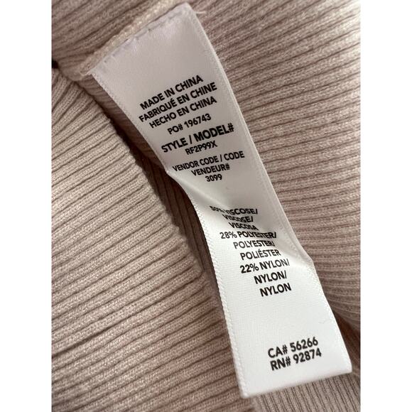 Splendid Ribbed Knit Maxi Double Slit Skirt & Tank Top Set Ecru M - Picture 6 of 6